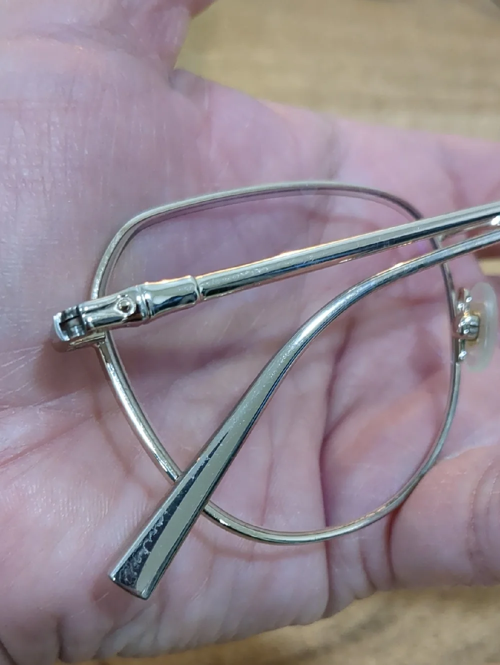 LONGCHAMP Prescription Glasses Gold Metal Round Aviator Glasses - Clear Lenses